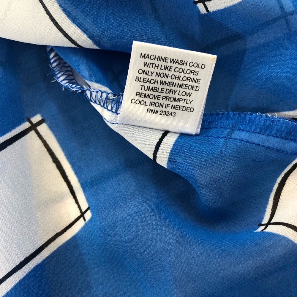 New York & Company geo button down blouse - Picture 8 of 8